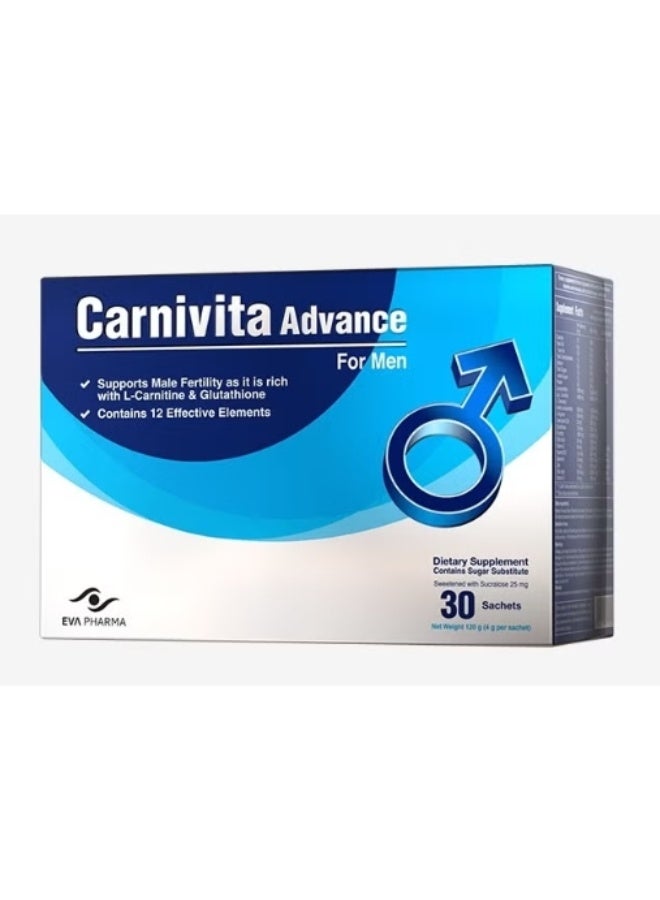 Carnivita Advance – Complete Formula with L-Carnitine and Zinc – 30 Sachets