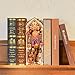 Tonecheer DIY Book Nook Kit for Adults 3D Wooden Puzzle Music Booknook Miniature Dollhouse Fairy Tale Bookend Bookshelf Decor with Dust Cover and LED Lights Gifts Beast and Beauty - Image 4