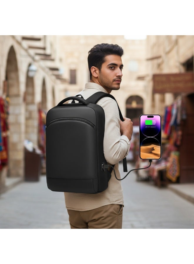 Skycare Business Travel Waterproof Backpack, Multi-functional Large Capacity Expandable Computer Bag for Handheld or Shoulder Carry - Image 2