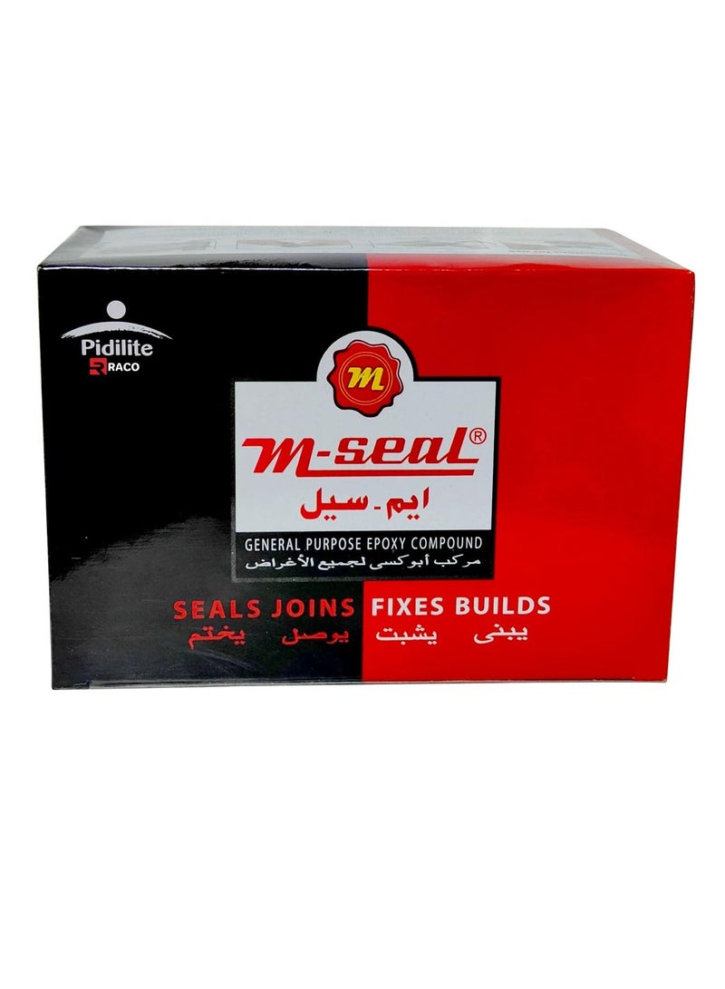 RACO M-seal General Purpose Epoxy Compound For Leakage, Bonding, Gap Filling and Repairing 100G Pack of 10  - Image 1