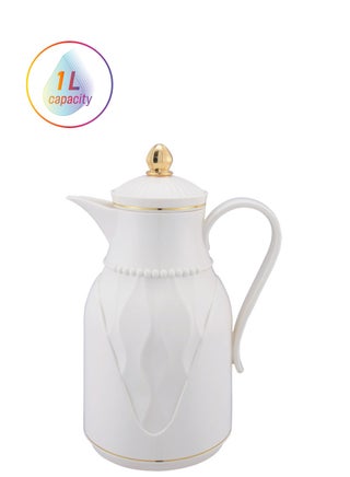 Plastic Coffee/Tea Flask 1 Liter Ivory/Gold - pzsku/Z8D9036E3707CB8ED0F81Z/45/1742818547/6cad3128-5843-474d-bf9a-da4aed7a4f9b