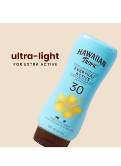 Hawaiian Tropic Hawaiian Tropic Everyday Active Lotion Sunscreen SPF 30, 8oz Twin Pack | Hawaiian Tropic Sunscreen SPF 30, Sunblock, Oxybenzone Free Sunscreen, Broad Spectrum Sunscreen Pack, 8oz each  - Image 2