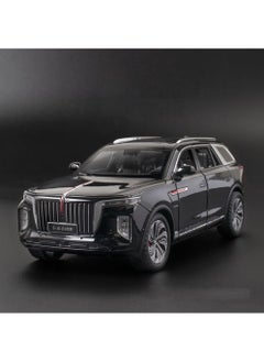 Swift 1:24 Scale Hongqi E-HS9 Toy Cars, Diecast Model Luxury Metal Car, Zinc Alloy Pull Back with Front and Back Lights, Open Door, Off-Road Real Suspensions, Panoramic Sunroof  - Image 2
