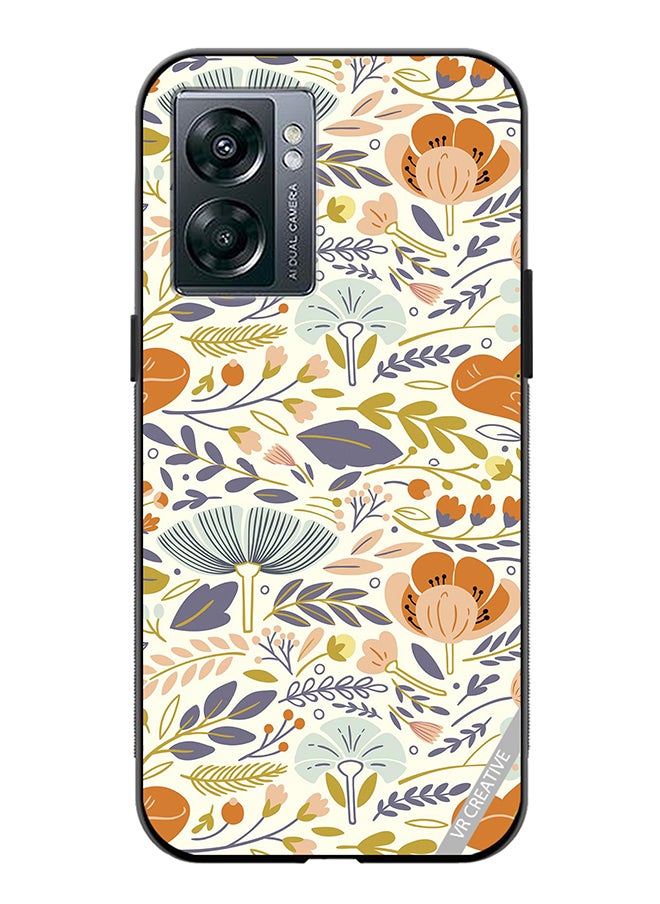 VR CREATIVE - Protective Case Cover For Oppo A57 5G Butterfly in Flower Ring Design Multicolour - Image 1