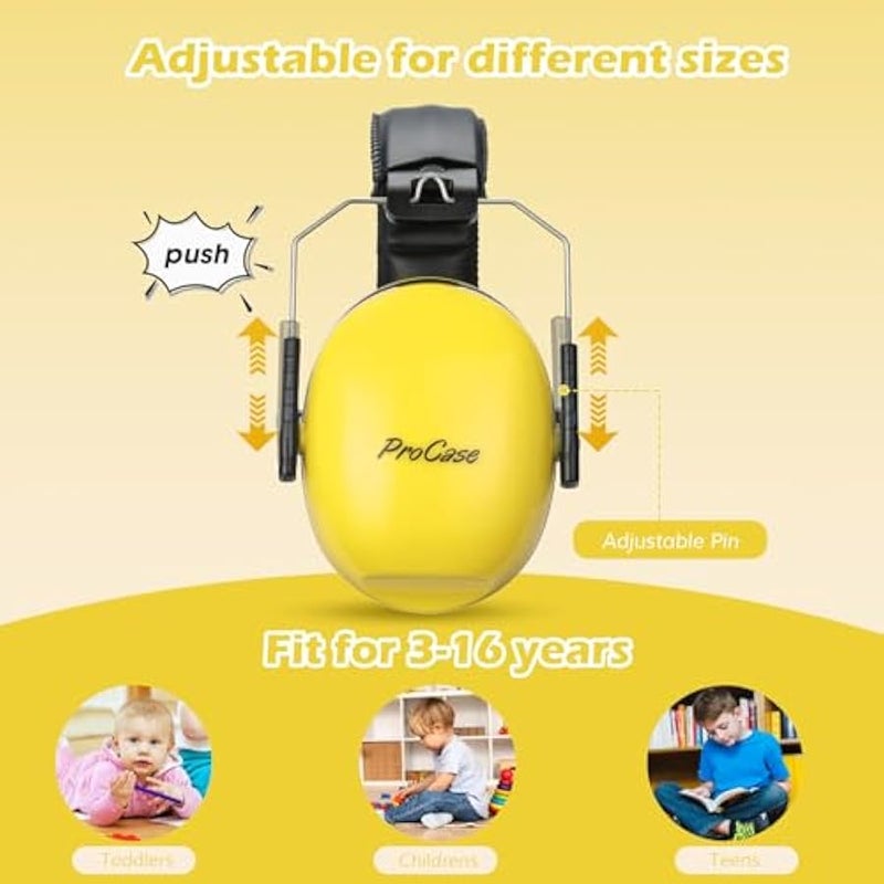 Noise Cancelling Headphones for Kids Toddler, SNR 27dB Noise Reduction Ear Muffs, Kids Ear Protection for Fireworks Autism, Sensory Headphones for Autistic Kids - Image 3