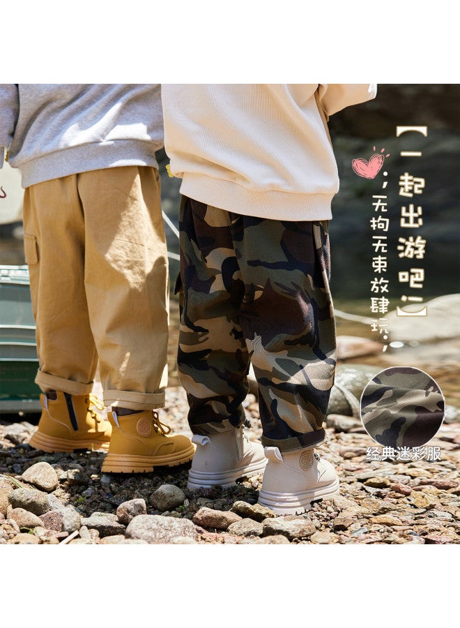 Doodle Home kids Cargo Pants, Boys' Autumn Running Pants, Baby Casual Trousers, Girls' Fall Long Pants - Image 2