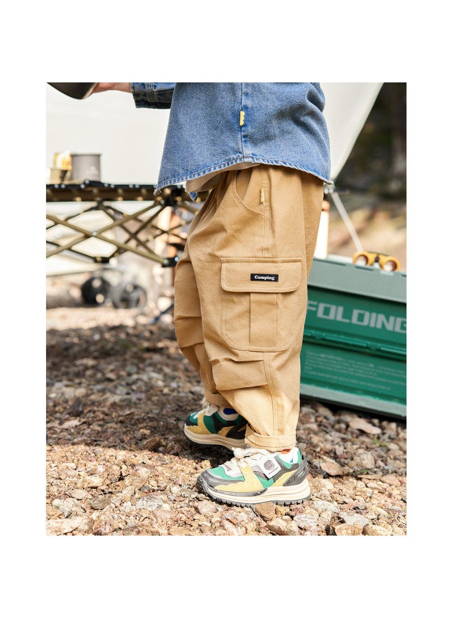 Doodle Home kids Cargo Pants, Boys' Autumn Running Pants, Baby Casual Trousers, Girls' Fall Long Pants - Image 4