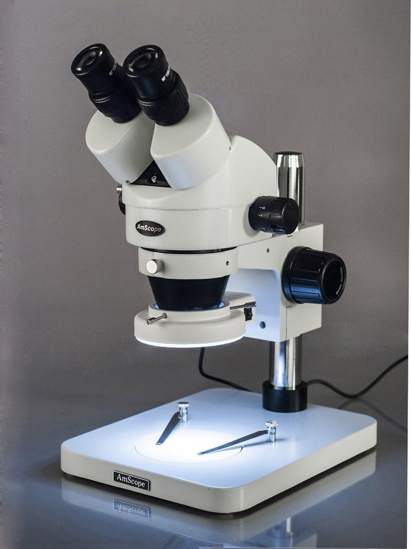 AmScope AmScope 35X90X Inspection Dissecting Zoom Power Stereo Microscope with 64LED Light  - Image 4