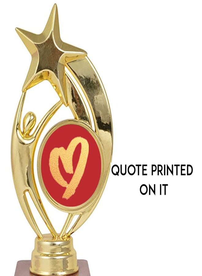 Bareeze Pure Gift for Parents Mom Dad(Mummy Papa) Birthday/Anniversary/Festival Gift:Trophy:Award (9.5 inch) - Image 3