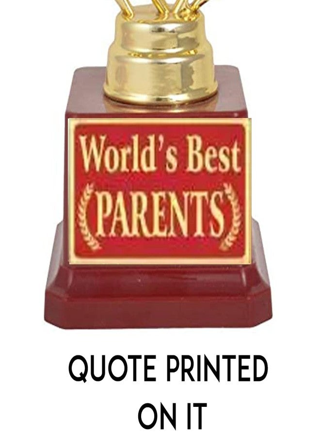 Bareeze Pure Gift for Parents Mom Dad(Mummy Papa) Birthday/Anniversary/Festival Gift:Trophy:Award (9.5 inch) - Image 4