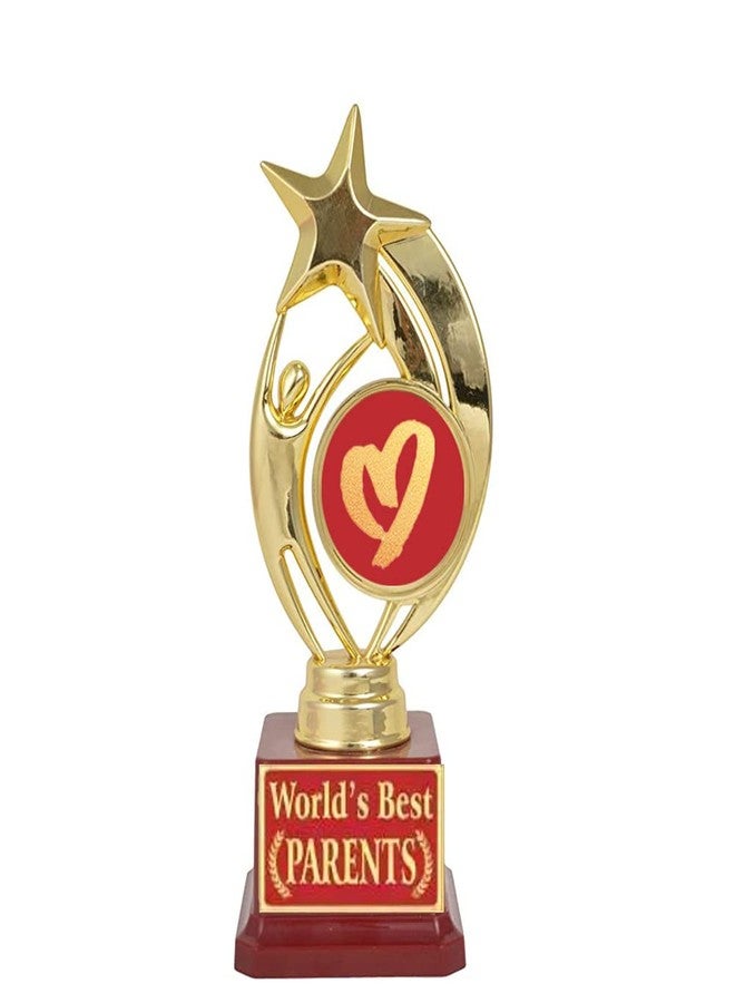 Bareeze Pure Gift for Parents Mom Dad(Mummy Papa) Birthday/Anniversary/Festival Gift:Trophy:Award (9.5 inch) - Image 1