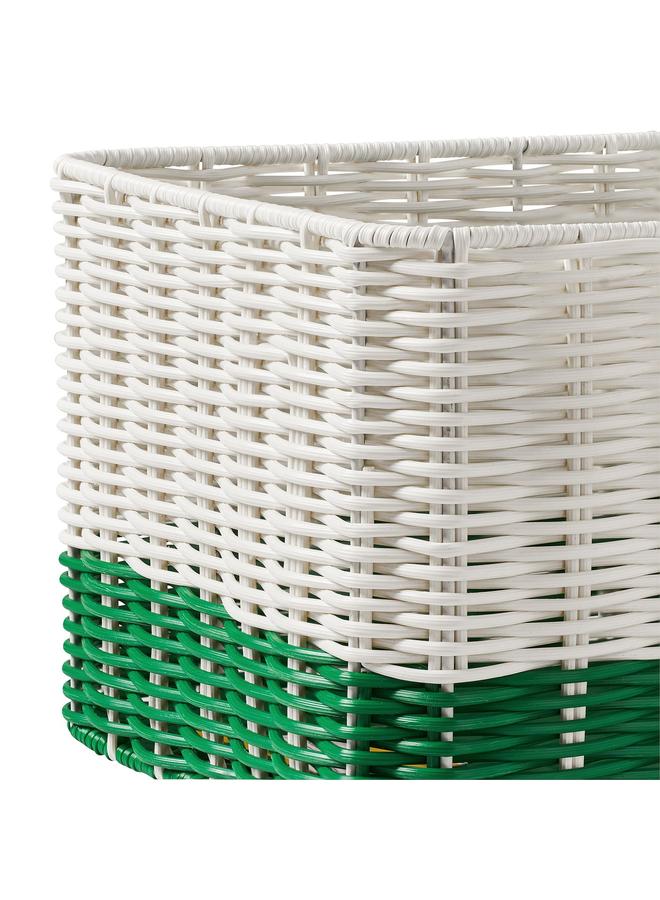 erorex Basket, White/Green, 25X35X19 Cm - Image 2