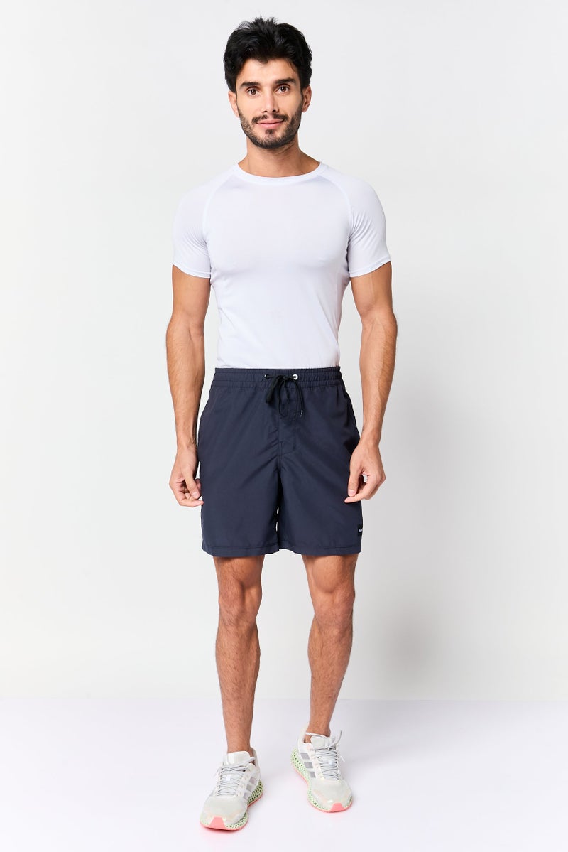 Hurley Men Sportswear Fit Brand Logo Training Shorts, Navy - Image 4