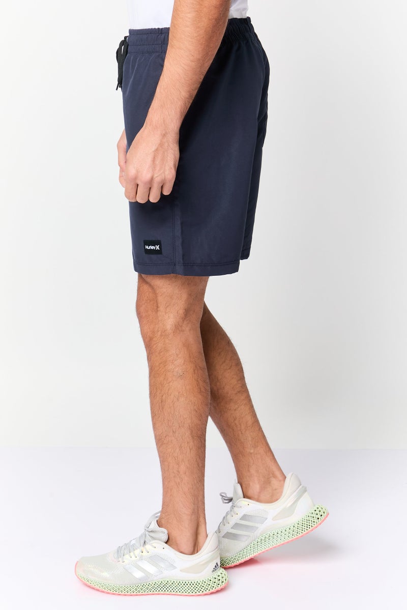 Hurley Men Sportswear Fit Brand Logo Training Shorts, Navy - Image 2