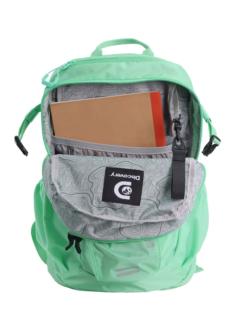 Discovery Mint Discovery Body Spirit Nylon Ripstop 8L Outdoor Backpack Mint for Men and Women, Durable Lightweight Water Resistant Casual Daypack Green Bag for School University Office Travel Hiking Adventure.  | Best Price UAE