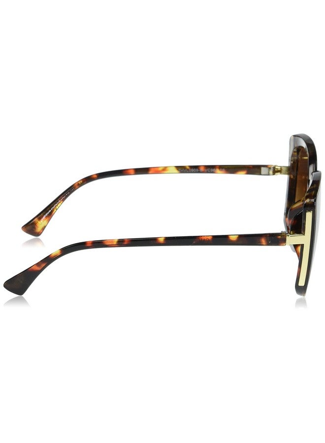 VINCE CAMUTO Vc964 Oversized 100% Uv Protective Women'S Cat Eye Sunglasses. Luxe Gifts For Her 53 Mm Tortoise - Image 3