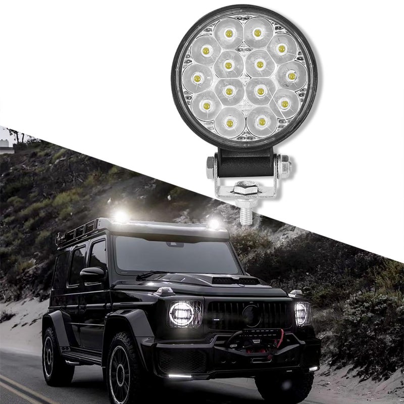 شريط إضاءة LED دائري CHRYMUM 45 140 واط 14000 لومن للضوء الفيضاني للطرق الوعرة، مناسب للسيارات، SUV، الشاحنات، ATV، الصيادين