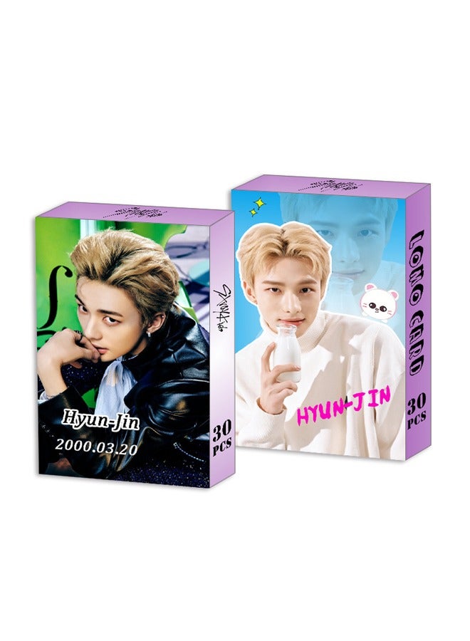 NIBEMINENT 30-Piece Stray Kids Huynjin Personal Cards - Image 1