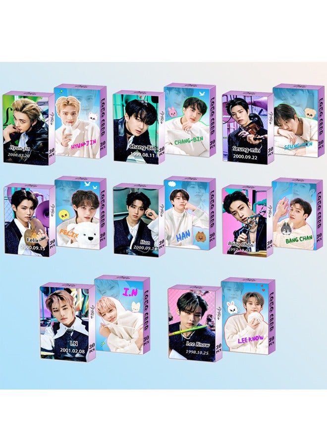 NIBEMINENT 30-Piece Stray Kids Huynjin Personal Cards - Image 3