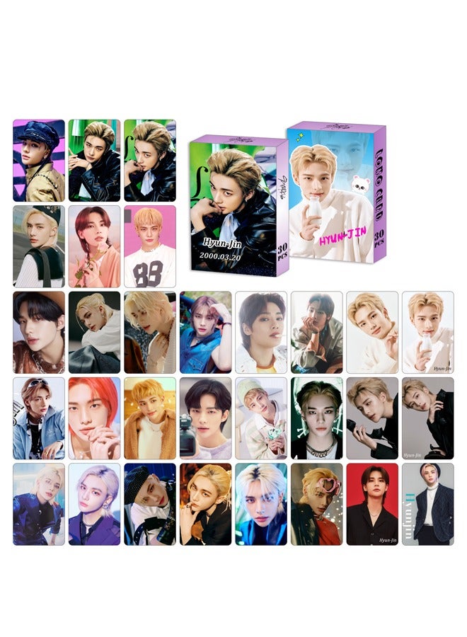 NIBEMINENT 30-Piece Stray Kids Huynjin Personal Cards - Image 2