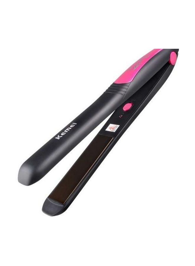 NIBEMINENT Professional Hair Straightener Black/Pink 26.7x3cm - Image 2