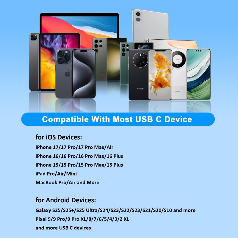 esbeecables [Apple MFi Certified] iPhone 17 16 15 Headphones Adapter, 2 Pack USB Type C to 3.5mm Aux Audio Headphone and Charger Dongle Adapter for iPhone 17 16 15 Pro Max, Galaxy S25 S24 S23, Pixel 9 8 7 - Image 4