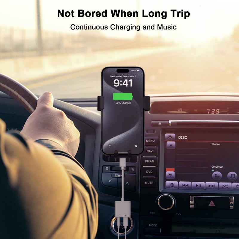 esbeecables [Apple MFi Certified] iPhone 17 16 15 Headphones Adapter, 2 Pack USB Type C to 3.5mm Aux Audio Headphone and Charger Dongle Adapter for iPhone 17 16 15 Pro Max, Galaxy S25 S24 S23, Pixel 9 8 7 - Image 5