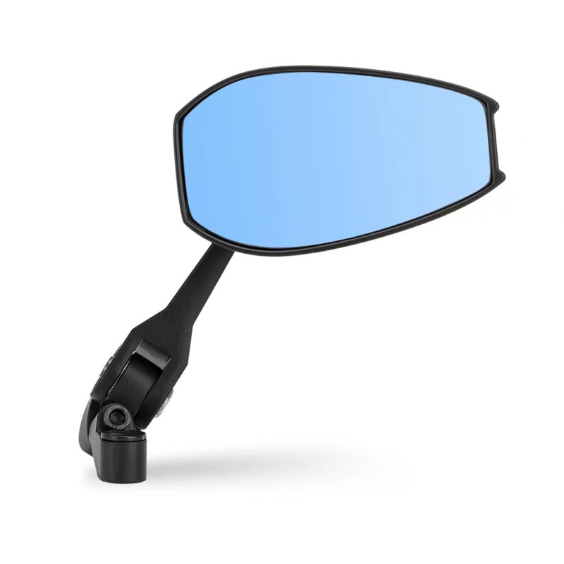 Universal Motorcycle Rearview Mirror: Black Aluminum Anti-Dazzle High-Definition Wide-Vision Mirror - Shockproof Corrosion-Resistant Novelty Style for Most Motorcycles - Image 4