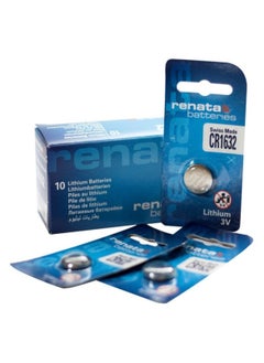 Renata 10-Pieces Renata CR1632 Swiss Made Lithium 3V Batteries  - Image 2