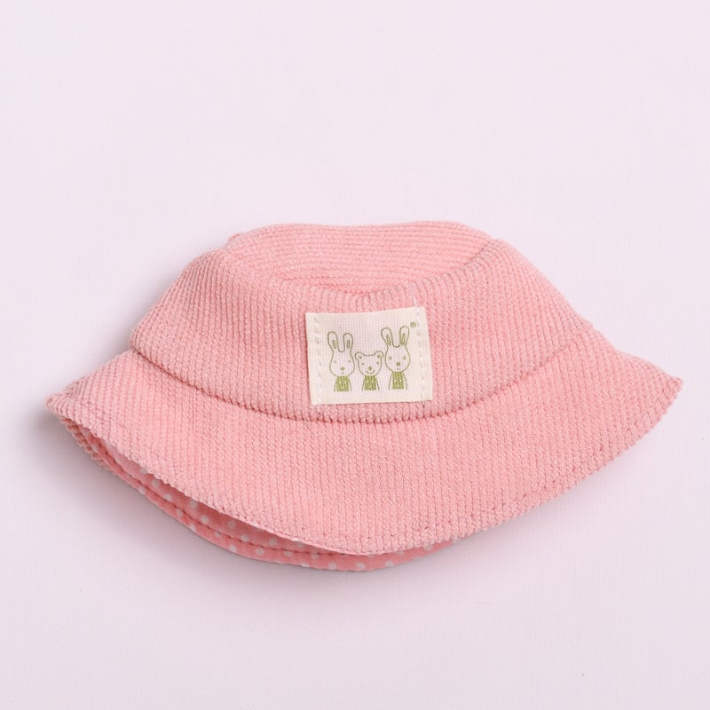 17cm Labubu Charm Macaron Hat Keychain Doll Accessory Pink hat (hat only, excluding dolls)
