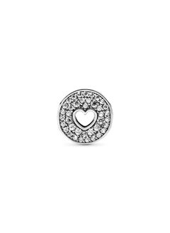 PANDORA PANDORA Happy Anniversary Silver Charm With Clear Cubic Zirconia  - Image 2