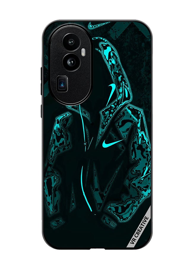 VR CREATIVE Protective Case Cover For Oppo Reno 10 Pro Plus Mask Guy In Green Jacket Design Multicolour - Image 1