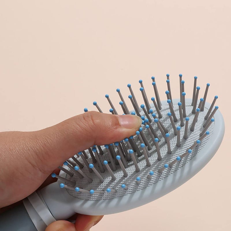 pepplo Paddle Brush for Detangling Blowdrying and Straightening Professional Large Hair Brush All Hair Types Hair Detangler BrushBeige Set of 2 - Image 5
