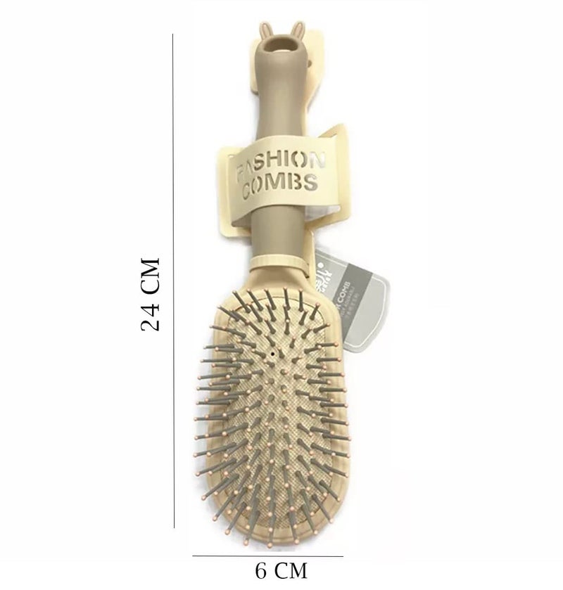 pepplo Paddle Brush for Detangling Blowdrying and Straightening Professional Large Hair Brush All Hair Types Hair Detangler BrushBeige Set of 2 - Image 2