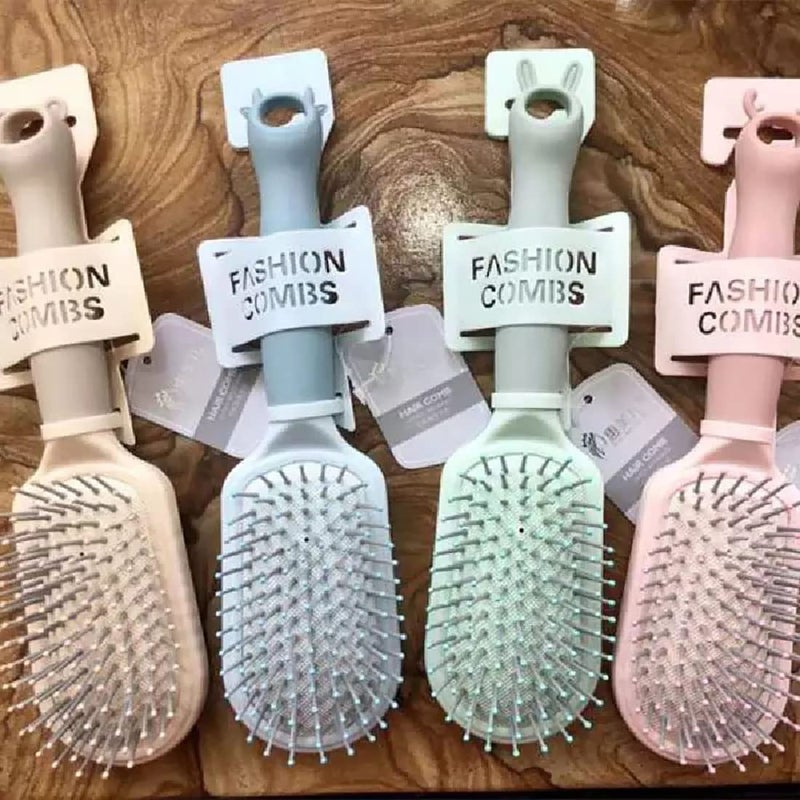 pepplo Paddle Brush for Detangling Blowdrying and Straightening Professional Large Hair Brush All Hair Types Hair Detangler BrushBeige Set of 2 - Image 4