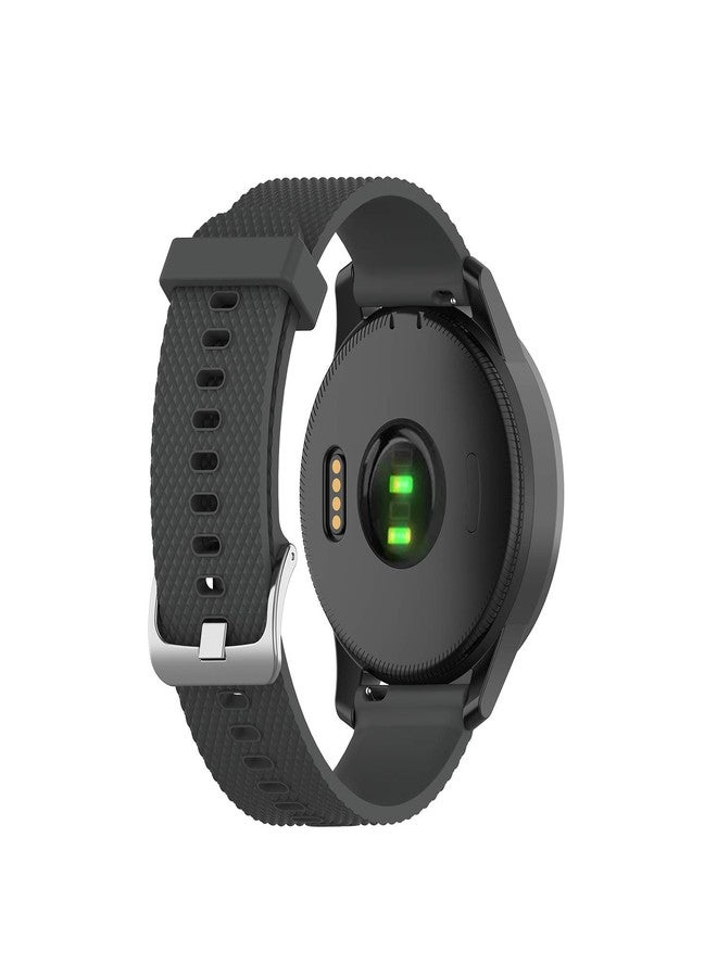 QGHXO سوار ساعة بديل من السيليكون الناعم لساعة Garmin Vivoactive 4/ Venu 2 (بدون جهاز تتبع، أساور بديلة فقط) - Image 5