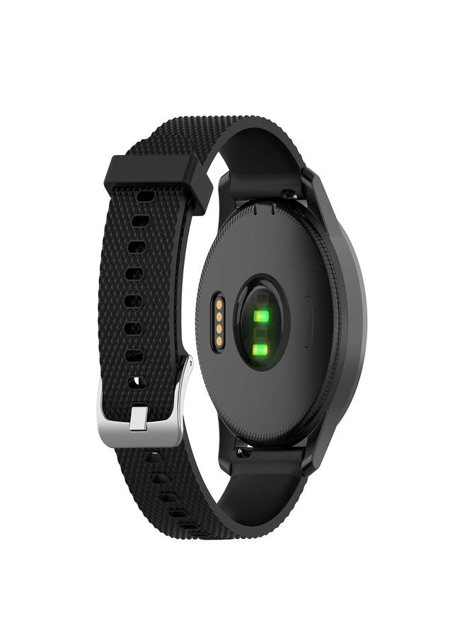 QGHXO سوار ساعة بديل من السيليكون الناعم لساعة Garmin Vivoactive 4/ Venu 2 (بدون جهاز تتبع، أساور بديلة فقط) - Image 3