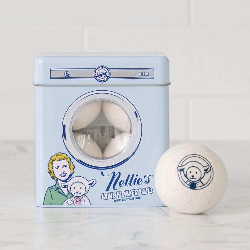 Nellie's Lamby Dryerballs, 4-Pack - Reusable Fabric Softener for 500+ Loads - 100% Pure New Zealand Wool, Silent in Your Dryer, Reduces Cloth Wrinkles, and Saves on Drying Time - Image 3