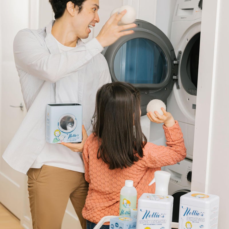 Nellie's Lamby Dryerballs, 4-Pack - Reusable Fabric Softener for 500+ Loads - 100% Pure New Zealand Wool, Silent in Your Dryer, Reduces Cloth Wrinkles, and Saves on Drying Time - Image 5