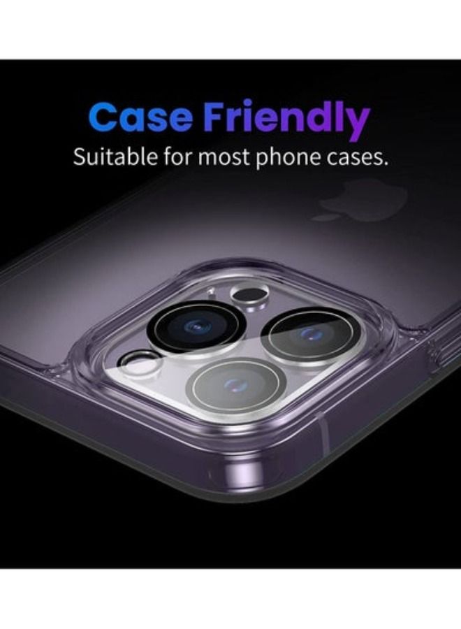 ACLIX Camera Lens Protector, Bubbles Free HD Tempered Glass Lens Screen Cover Film Compatible with iPhone 14 Pro Max  14 Pro Accessories Clear 3 Pack - Image 5