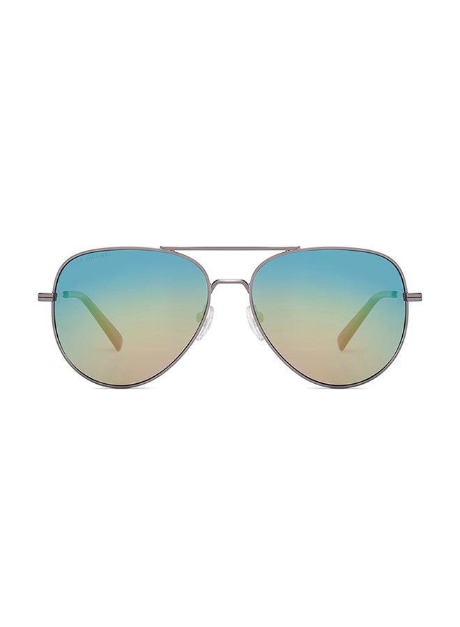 John Jacobs Unisex John Jacobs ALI FAZAL Silver - Multicolor | Full Rim Pilot Stylish & Premium Sunglasses | Polarized and 100% UV Protected | Men & Women | Medium | JJ S70012 - Image 2