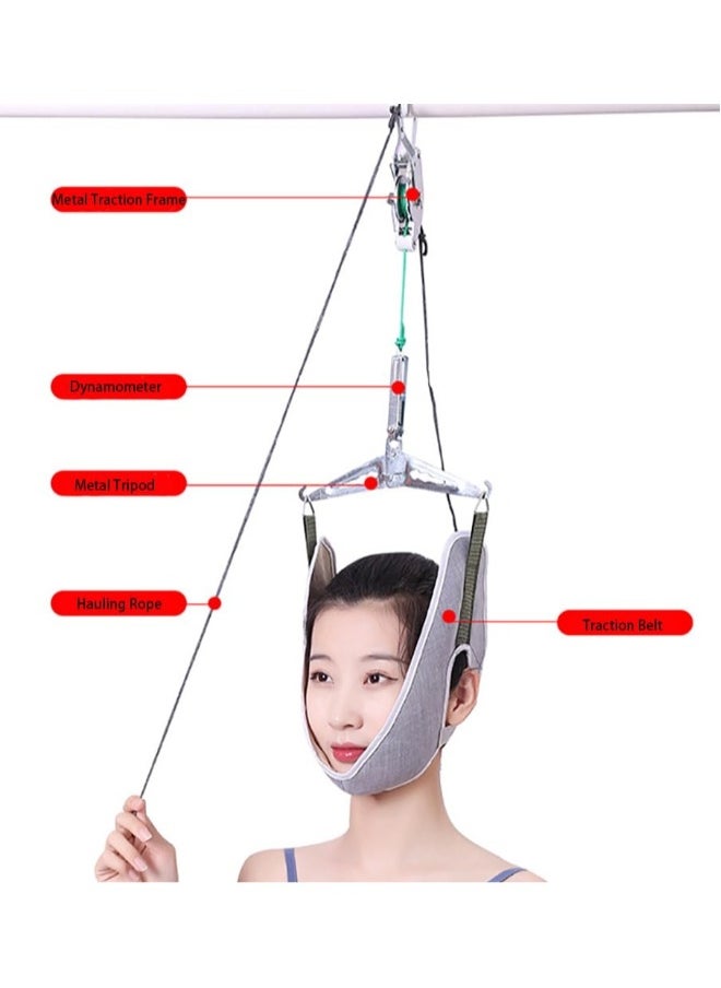 Generic Portable Neck Stretcher Hammock for Neck Pain Relief, Spine Chiropractic Decompression Tool, Physical Therapy for Neck Decompressor (Hook Mounted)  - Image 4