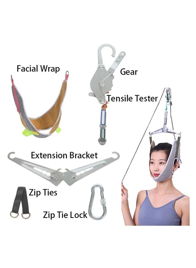 Generic Portable Neck Stretcher Hammock for Neck Pain Relief, Spine Chiropractic Decompression Tool, Physical Therapy for Neck Decompressor (Hook Mounted)  - Image 5