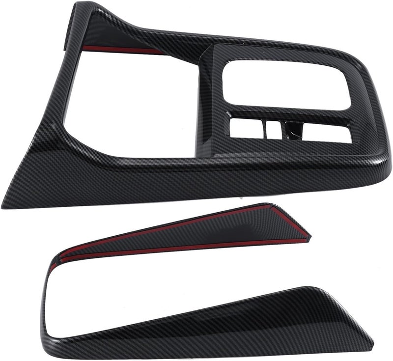 QASULER Carbon Fiber Gear Shift Panel Trim for CR-V 2022-2023 - Image 4