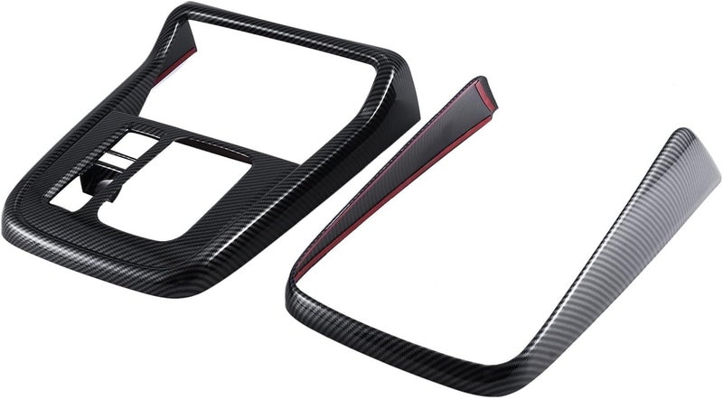 QASULER Carbon Fiber Gear Shift Panel Trim for CR-V 2022-2023 - Image 1