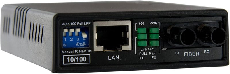 StarTech.com 10/100 Mbps Ethernet to Fiber Optic Media Converter - ST Multimode - 1310nm - 2km - Full/Half Duplex - Image 5