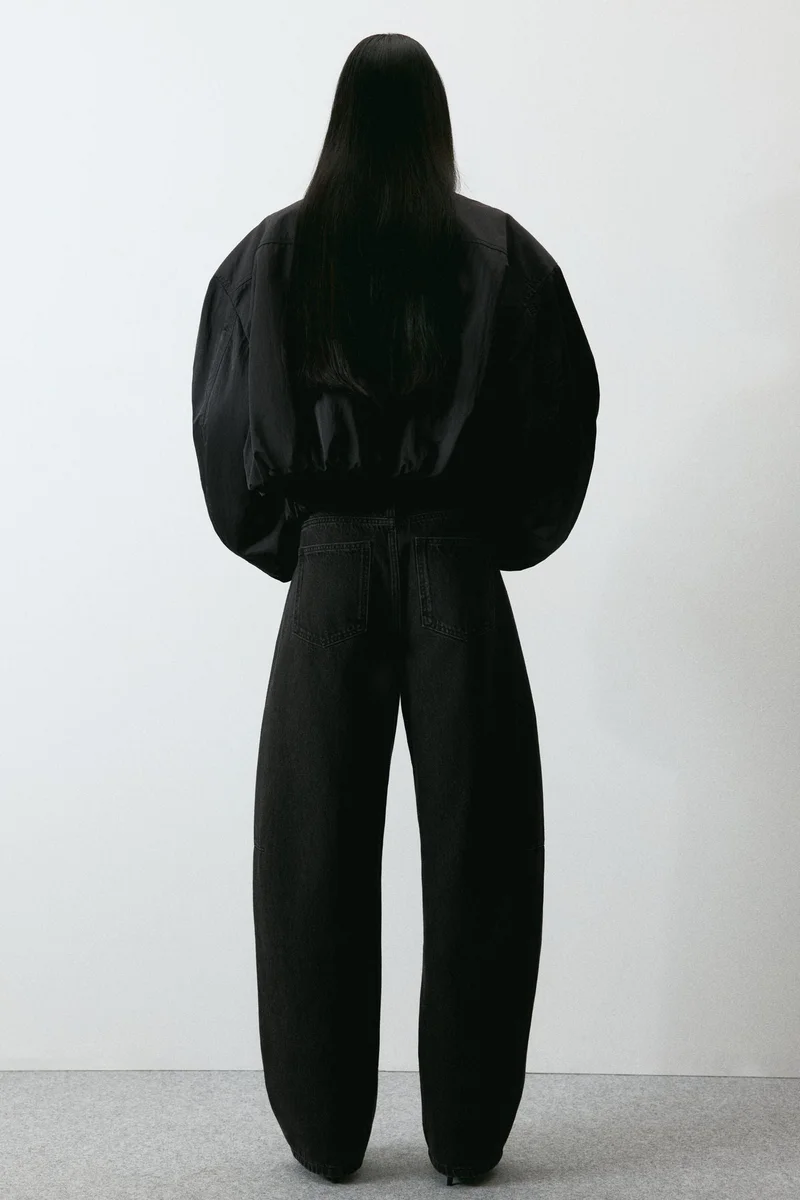 H&M Barrel Leg High Waist Jeans