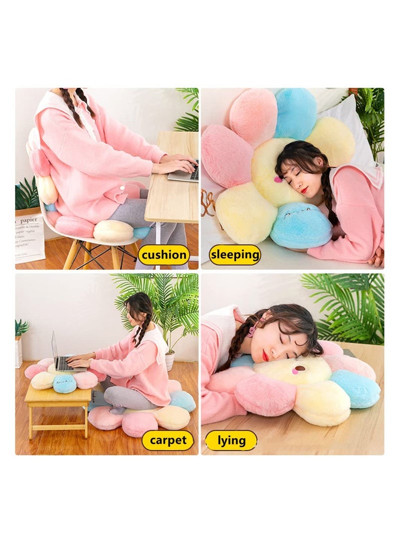 SYOSI Flower  Pillow, Soft and Comfortable Flower Smiley Cushion Colorful Flower Plush for Home Bedroom Shop Restaurant Decor  - Image 5