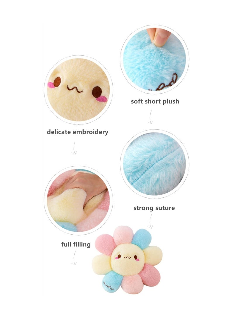 SYOSI Flower  Pillow, Soft and Comfortable Flower Smiley Cushion Colorful Flower Plush for Home Bedroom Shop Restaurant Decor  - Image 3