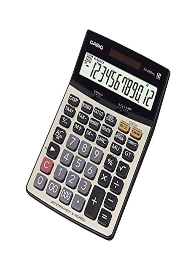 CASIO Dj220D Plus Desktop Calculator Grey/Black - Image 1